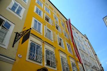 het geboorte huis van Wolfgang Amadeus Mozart